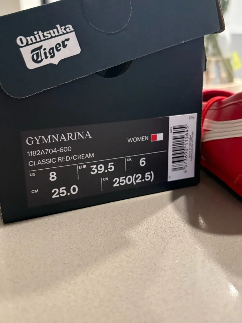 Onitsuka Tiger Red Gymnarina Ballet Flats